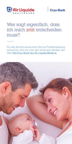 Titelseite des Flyers „Wer sagt eigentlich, dass ich mich jetzt entscheiden muss?“ zur Familienplanung