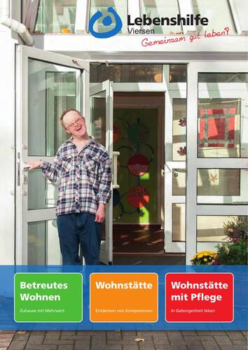 Titelseite der Wohnverbund-Broschüre der Lebenshilfe Viersen